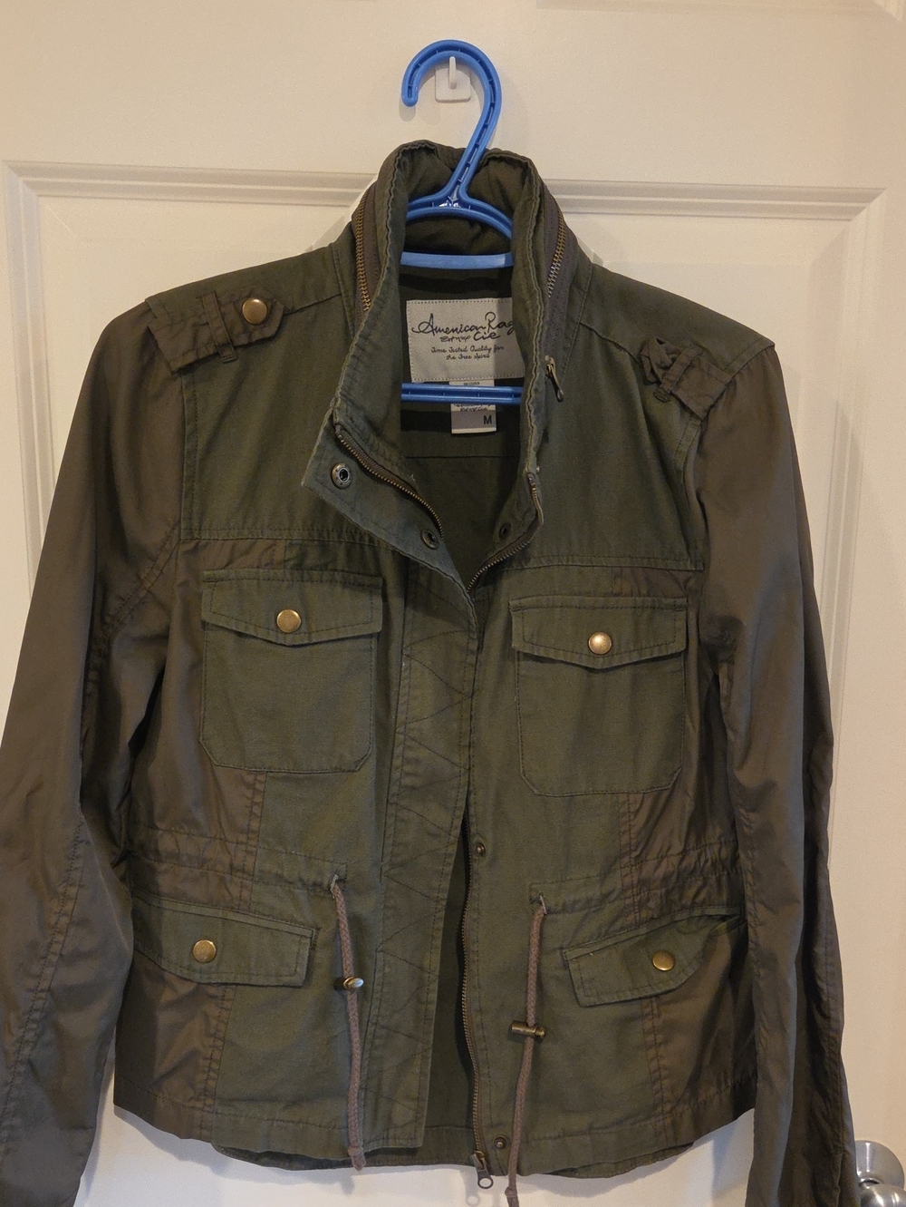 American Rag Olive Utility Military Field Jacket - Female Jacket